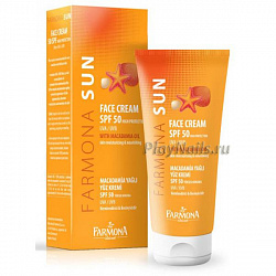 Крем Farmona Sun Face Cream SPF 50, с маслом Макадамии, Солнцезащитный