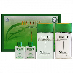 Набор Jigott Well-Being Green Tea Homme Skin Care 2Set, тонизирующий, мужской